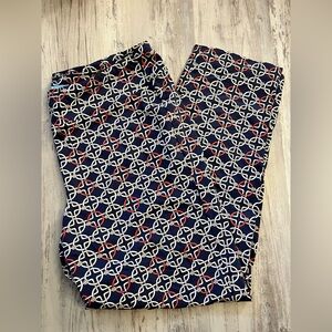 Vintage print, J McLaughlin Capri Newport pants